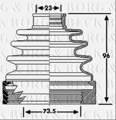 Пыльник, приводной вал BORG & BECK купить