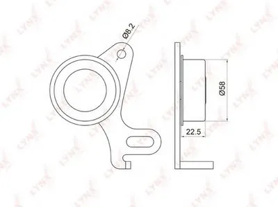 Натяжной ролик, ремень ГРМ LYNXauto купить