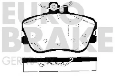 Комплект тормозных колодок, дисковый тормоз EUROBRAKE купить