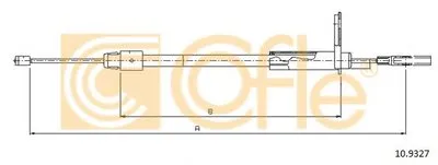 Трос, стояночная тормозная система COFLE купить
