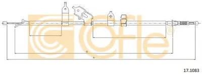 Трос, стояночная тормозная система COFLE купить