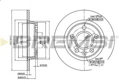 Тормозной диск BREMSI купить
