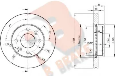 Тормозной диск R BRAKE купить