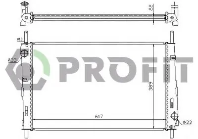 Радиатор, охлаждение двигателя PROFIT купить