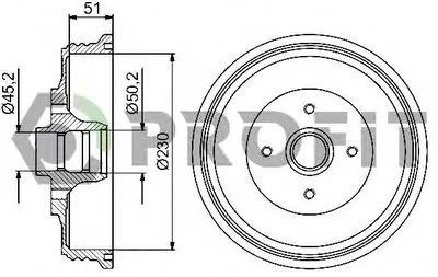 Тормозной барабан PROFIT купить