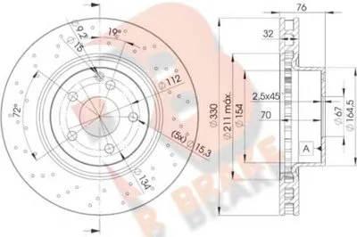 Тормозной диск R BRAKE купить