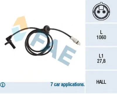 Датчик, частота вращения колеса FAE купить