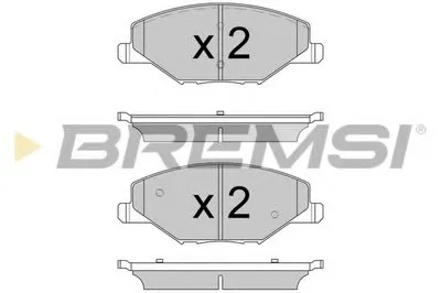 Комплект тормозных колодок, дисковый тормоз BREMSI купить