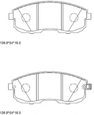 Комплект тормозных колодок, дисковый тормоз ASIMCO купить