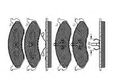 Комплект тормозных колодок, дисковый тормоз SPIDAN купить