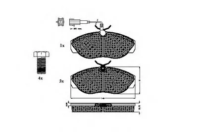 Комплект тормозных колодок, дисковый тормоз SPIDAN купить