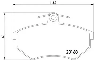 Комплект тормозных колодок, дисковый тормоз HELLA купить