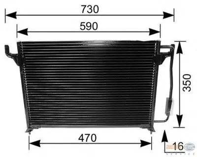 Конденсатор, кондиционер BEHR HELLA SERVICE HELLA купить