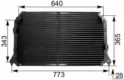 Конденсатор, кондиционер BEHR HELLA SERVICE HELLA купить