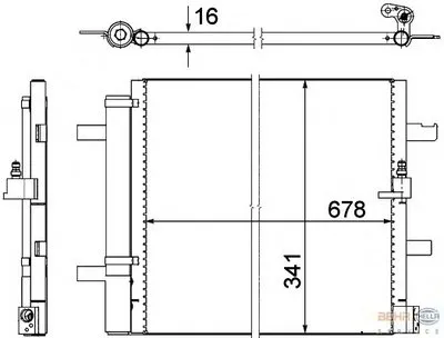 Конденсатор, кондиционер BEHR HELLA SERVICE купить