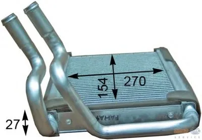 Теплообменник, отопление салона BEHR HELLA SERVICE HELLA купить