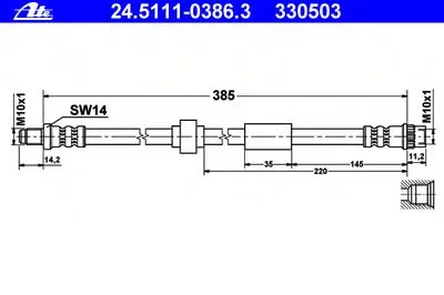 Тормозной шланг ATE купить