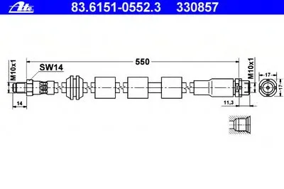 Тормозной шланг ATE купить