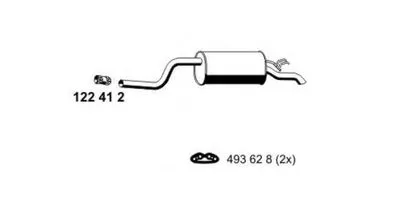 Глушитель выхлопных газов конечный ERNST купить