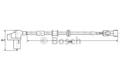 Датчик, частота вращения колеса BOSCH купить