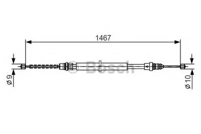 Трос, стояночная тормозная система BOSCH купить