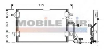 Конденсатор, кондиционер VAN WEZEL купить