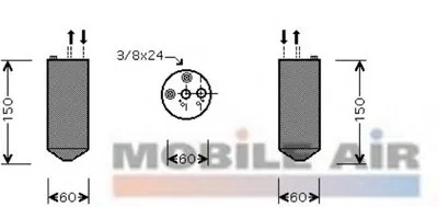 Осушитель, кондиционер VAN WEZEL купить