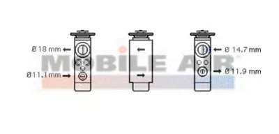 Расширительный клапан, кондиционер VAN WEZEL купить