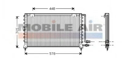 Конденсатор, кондиционер VAN WEZEL купить