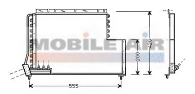 Конденсатор, кондиционер VAN WEZEL купить