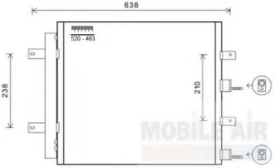 Конденсатор, кондиционер VAN WEZEL купить