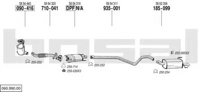 Система выпуска ОГ BOSAL купить