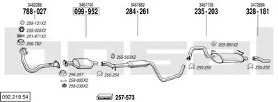 Система выпуска ОГ BOSAL купить