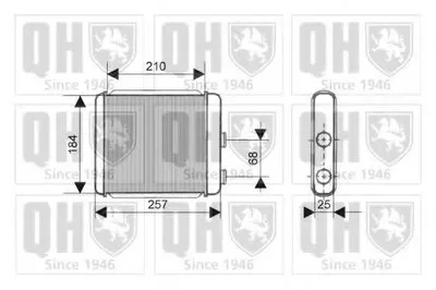 Теплообменник, отопление салона QUINTON HAZELL купить