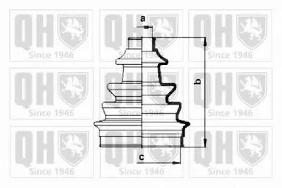 Комплект пылника, приводной вал QUINTON HAZELL купить