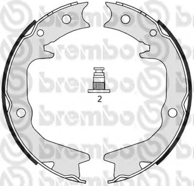 Комплект тормозных колодок, стояночная тормозная система BREMBO купить