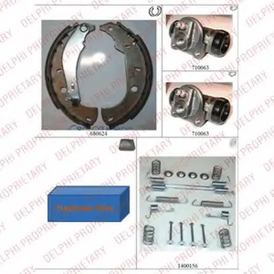 Комплект тормозных колодок DELPHI купить