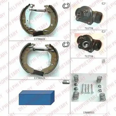 Комплект тормозных колодок DELPHI купить