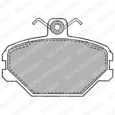 Комплект тормозных колодок, дисковый тормоз DELPHI купить