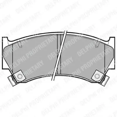 Комплект тормозных колодок, дисковый тормоз DELPHI купить
