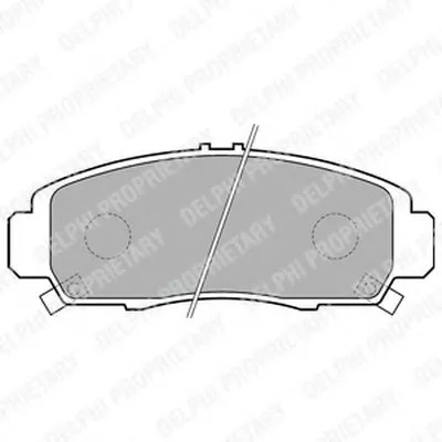 Комплект тормозных колодок, дисковый тормоз DELPHI купить