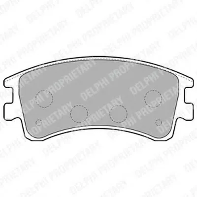 Комплект тормозных колодок, дисковый тормоз DELPHI купить
