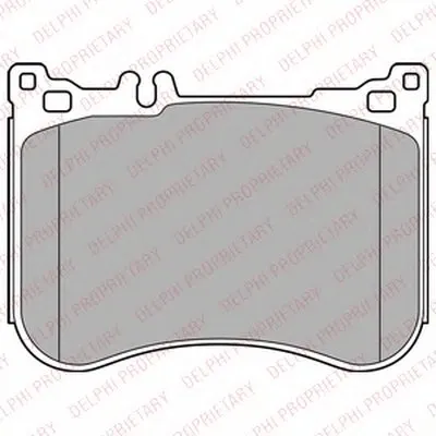 Комплект тормозных колодок, дисковый тормоз DELPHI купить