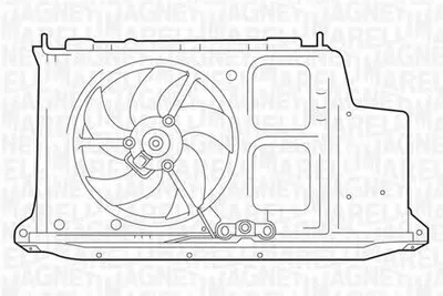 Вентилятор, охлаждение двигателя MAGNETI MARELLI купить