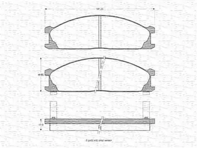 Комплект тормозных колодок, дисковый тормоз MAGNETI MARELLI купить