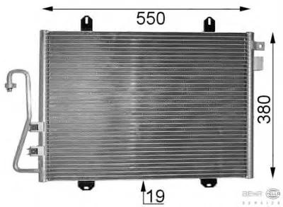 Конденсатор, кондиционер BEHR HELLA SERVICE купить