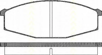Комплект тормозных колодок, дисковый тормоз TRISCAN купить
