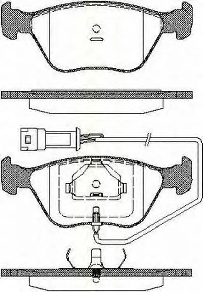 Комплект тормозных колодок, дисковый тормоз TRISCAN купить