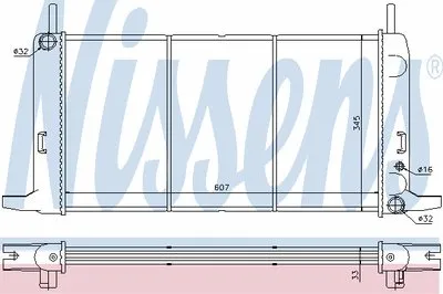 Радиатор, охлаждение двигателя NISSENS купить