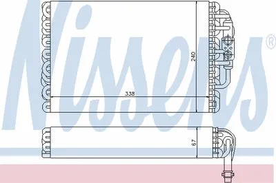 Испаритель, кондиционер NISSENS купить